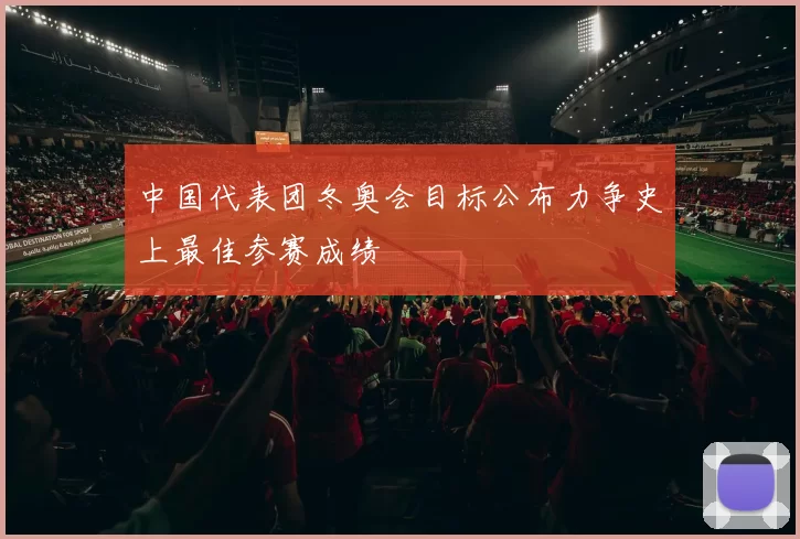 中国代表团冬奥会目标公布力争史上最佳参赛成绩